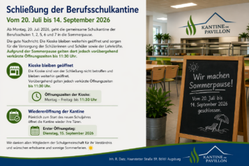 Schulkantine Sommerpause 2026